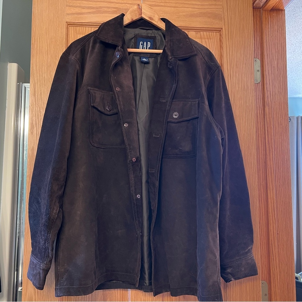 GAP Men's Brown Suede Jacket